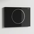 Wall Mounted White Toilet With Bidet And Black Faucet In Modern Bathroom