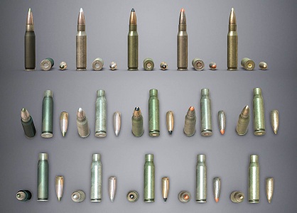 Modern Bullets Military Equipment Ammunition Bullets Military Equipment Bullets Pistol Bullets Rifle Bullets 3d model