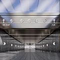 Modern Gate Community Gate 3d model