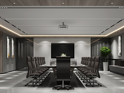 Modern Conference Room Large Conference Room model