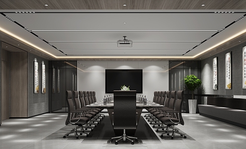 Modern Conference Room Large Conference Room 3d model