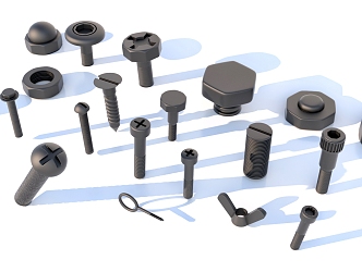 Bolt Nut Screw Parts 3d model