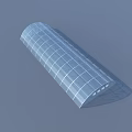 Transparent Curved Grid Design Storage Container For Household Daily Use