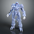 Modern Robot Mech Warrior Machine Battlearm Mechanical Battlearm Machine Warrior 3d model