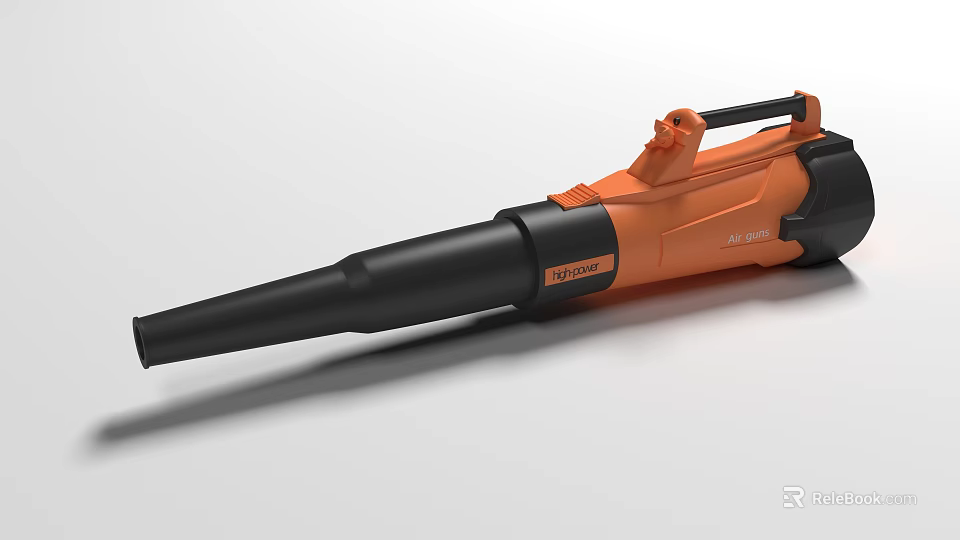 Industrial Equipment WORX Powerful Handheld Blower with Orange and Black Finish 3d model 