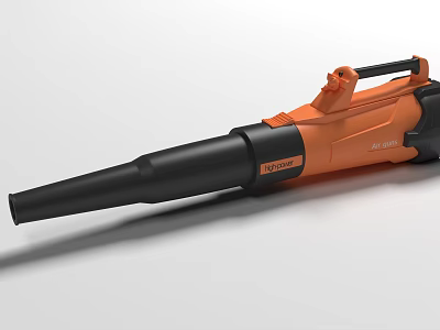 Industrial Equipment WORX Powerful Handheld Blower with Orange and Black Finish 3d model