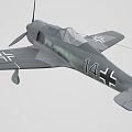 Fighter Aircraft Machine Passenger Aircraft World War II Fighter Bomber Air Vehicle Propeller Fighter 3d model