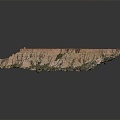 Geographical Vein Topography Mountain Geomorphology 3d model