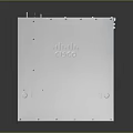 Cisco Silver Network Device Featuring Multiple Ports And Technical Design On Reflective Surface
