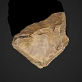 Natural Rough Stone And Wood Material For Decorative Craft Projects