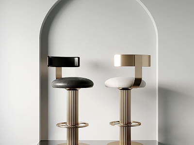 Light Luxury Bar Chair model