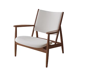 Modern leisure chair single chair 3d model