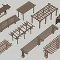 Various Wooden Pergola Models With Different Roof And Support Structures