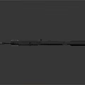 High Quality Modern Black Assault Rifle With Orange Grip And Tactical Components