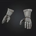 Medieval Metal Gauntlets With Riveted Design And Finger Plates For Historical Armor