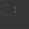 Modern Metallic Neckband Headphones With Stylish Earbuds And Cable Electronic Accessory