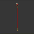 Elegant Modern Kitchen Interior With Marble Island And Golden Cabinets