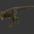 Realistic T Rex Dinosaur Model With Detailed Textured Skin And Open Mouth