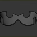 Black Stylish Sunglasses With Unique Frame Design And Dark Lenses For Outdoor Use