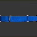 Blue Adjustable Webbing Strap With Metal Buckle And Black Handle For Daily Use