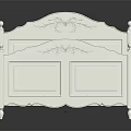 Elegant White Double Bed With Carved Headboard Footboard And Drawers Storage Design