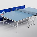 Blue Table Tennis Sports Equipment With Net Paddles And Double Brand Foldable Frame