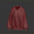 Red Hoodie With Comfortable Design For Daily Casual Wear Use