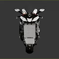 White Sport Motorcycle With Sleek Aerodynamic Design Black Accents And Red Details