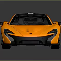 Yellow Super Sports Car With Sleek Aerodynamic Body And Black Accents Shiny Finish