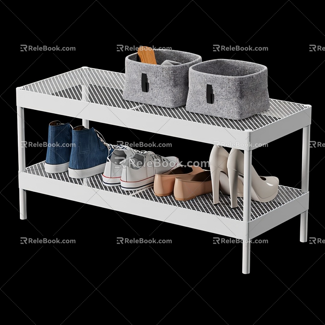 Shoe Rack Shoe Cabinet 3d model