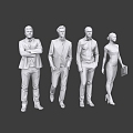 Modern Multiplayer Characters 3d model