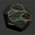 Natural Wood Stone with Green Brown Natural Texture and Smooth Surface