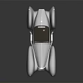 Elegant Vintage Convertible Car With Streamlined Dark Body And Chrome Accents