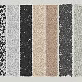 Stone and Wood Material Samples with Various Colors and Textures Displayed as Decorative Panels