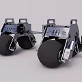 ferromagnetic wall-climbing robot 3d model