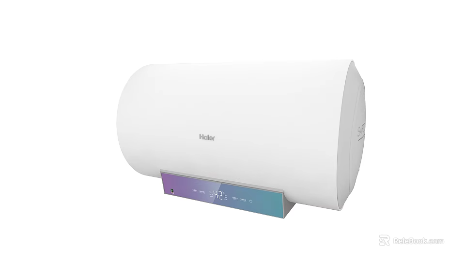 Haier Electric Water Heater With Digital Display Panel For Home Daily Use 3d model 