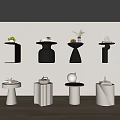 Side a few cream wind side a few corners a few round a few simple side a few books ornaments 3d model