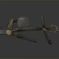 Modern saddle harness game items game props game equipment game equipment 3d model