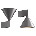 Modern Metallic Wall Lamps With Cone And Funnel Shapes For Home Decor