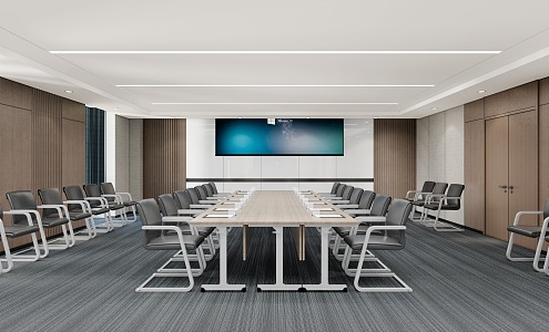 Modern Conference Room Large Conference Room Training Room 3d model