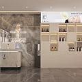Beauty Hair Salon Interior Design With Marble Reception And Chairs Decor
