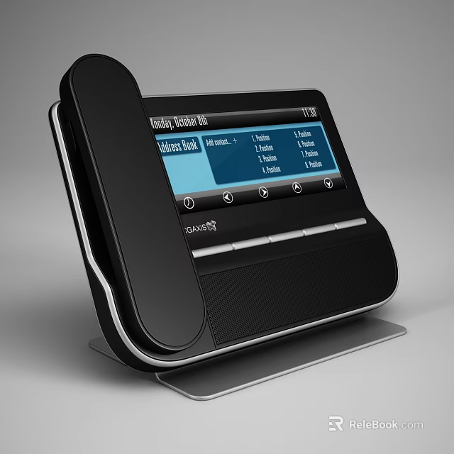 Smart Office Appliance With Touchscreen Display And SmartDesk Interface For Productivity In Modern Workspace 3d model 