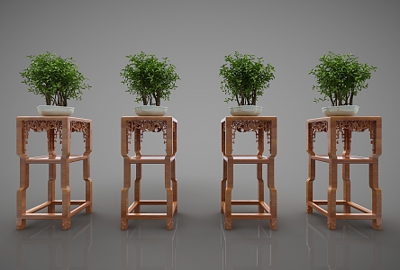 Chinese Flower Decorations 3d model