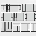modern windows windows windows casement windows doors and windows floor-to-ceiling windows sliding windows 3d model