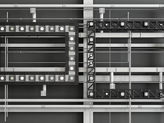 Industrial LOFT suspended ceiling 3d model