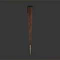 Traditional Wooden Bow Weapon With Red Black Accents Curved Design String And Reflective Surface
