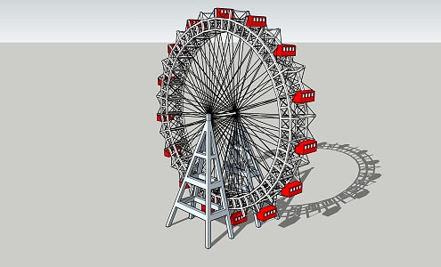 Modern Ferris Wheel Large Ferris Wheel 3d model