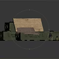 Military Storage Crates With Open Compartment Containing Ammunition And Grenades
