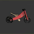 Red Kids Tricycle Featuring Sturdy Frame Black Wheels And Comfortable Seat