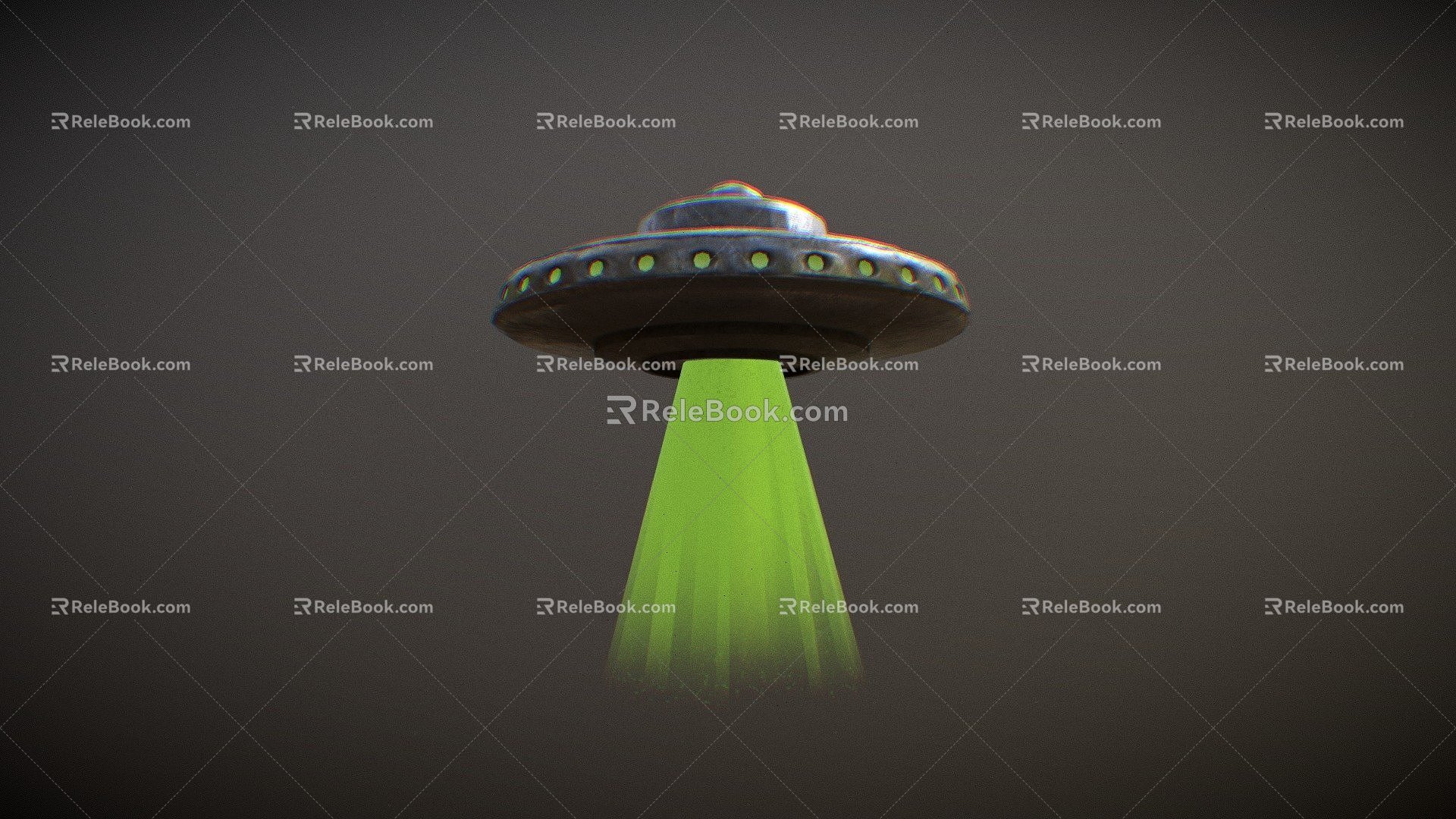 Retro UFO 3d model